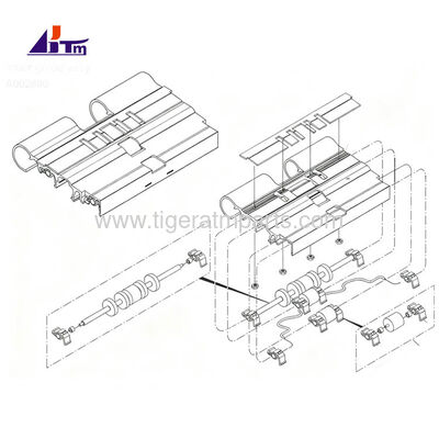 A002880 Guía interna Assy para el dispensador NMD50 Glory Triton NMD Partes ATM