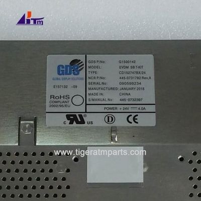445-0731782 NCR 6625 6626 LCD de 15 pulgadas Std. pantalla brillante Partes de máquinas de cajero automático