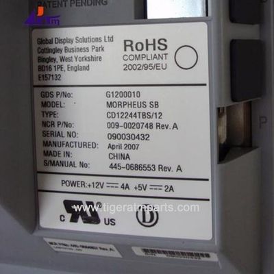 Partes de la máquina ATM NCR 58XX 12,1 pulgadas pantalla LCD 445-0686553 009-0020748