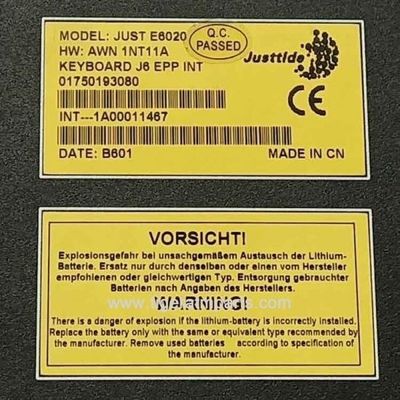 1750193080 Wincor Nixdorf Teclado J6 EPP INT ATM Partes de máquinas