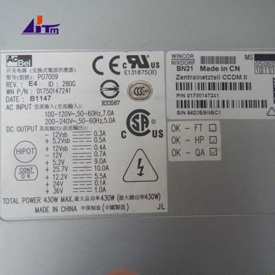 Las partes de las máquinas de cajeros automáticos Wincor Nixdorf Energía central CCDM II 1750147241