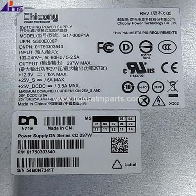 Partes de la máquina ATM Wincor Nixdorf DN100/150 Fuente de alimentación 297W 1750303540