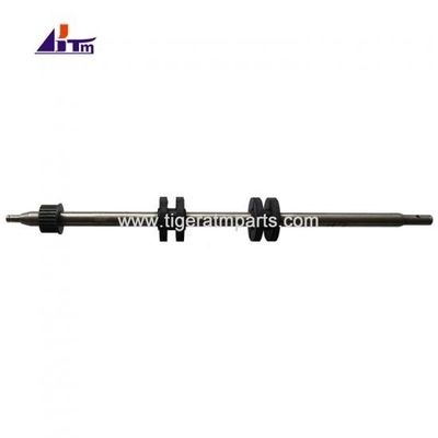 Las piezas del cajero automático Wincor Cineo VS Shaft con 2 rodillos de caucho negro 1750200435-117