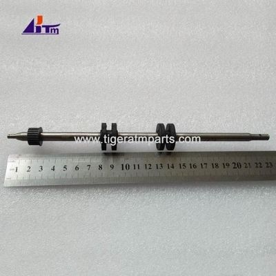 Las piezas del cajero automático Wincor Cineo VS Shaft con 2 rodillos de caucho negro 1750200435-117