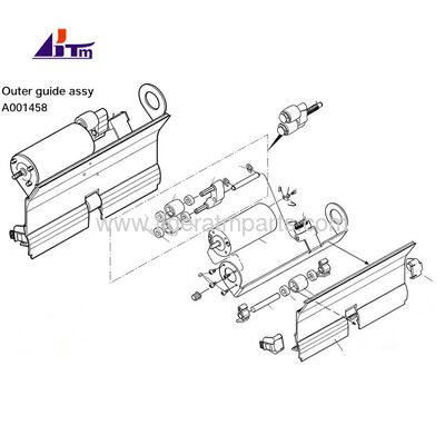 A001458 NMD50 Guía exterior Assy Glory Delarue NMD 050 ATM Repuestos