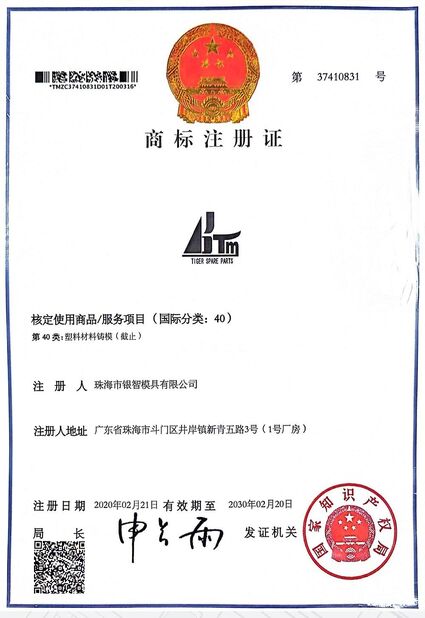 China Tiger Spare Parts Co., Ltd certificaciones