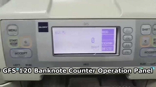 Reemplazo del panel de operación Glory GFS 120